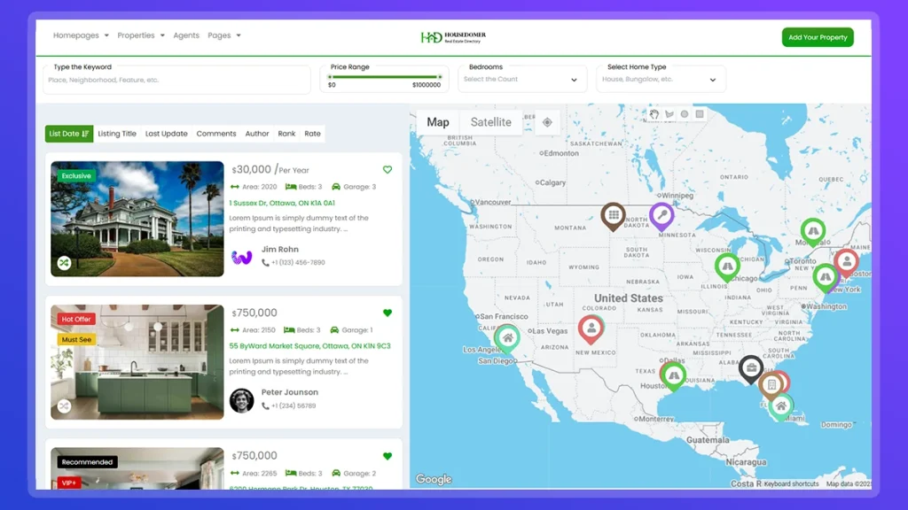 real estate step 8 explore directory features