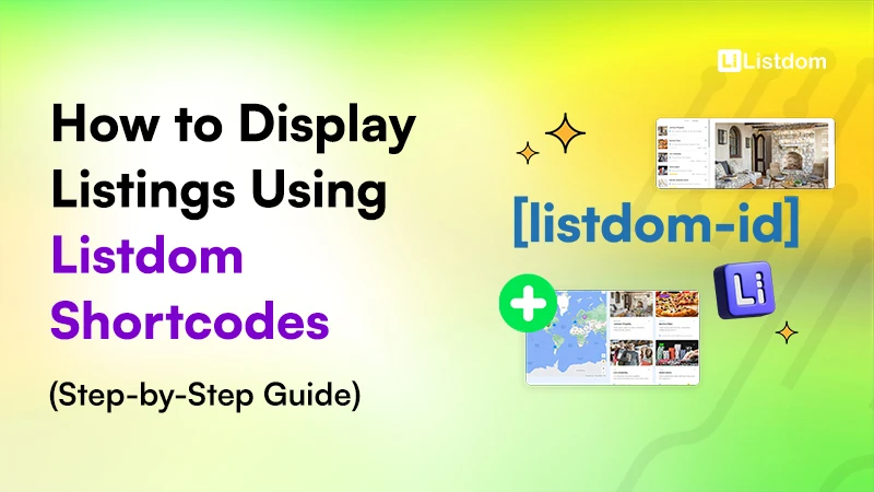 How to Display Listings Using Listdom Shortcodes